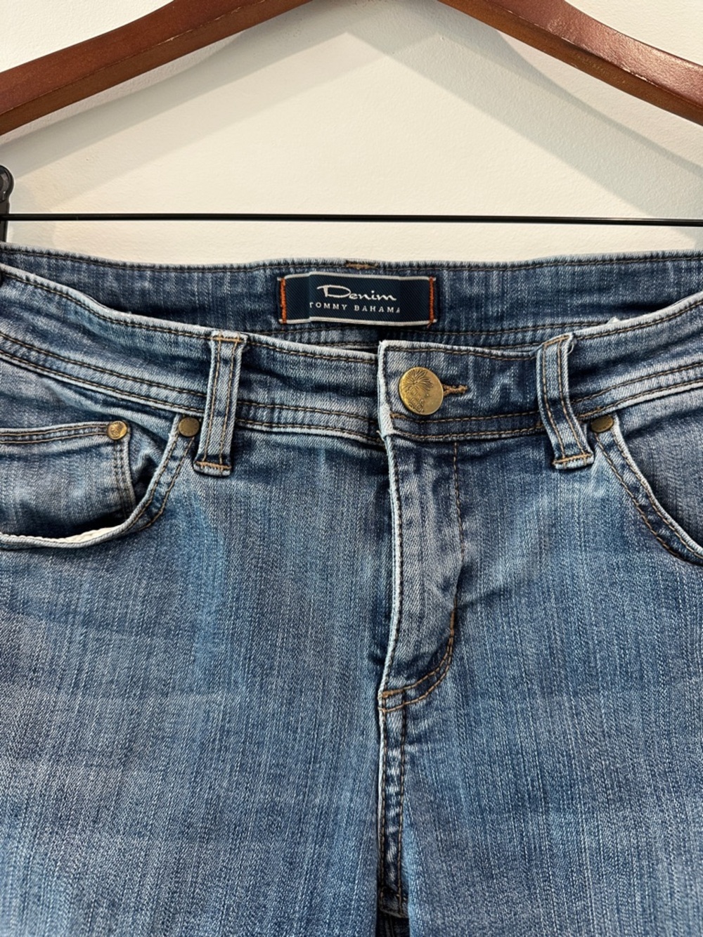 Tommy Bahama Denim Bermuda Shorts - Blue Wash - Picture 3 of 8